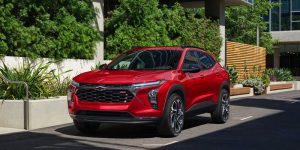 2026 Red Chevrolet Trax Parked
