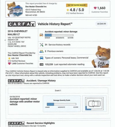 2016 Chevrolet Malibu LT