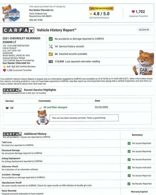 2021 Chevrolet Silverado 2500 HD LT