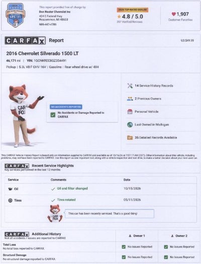 2016 Chevrolet Silverado 1500 LT