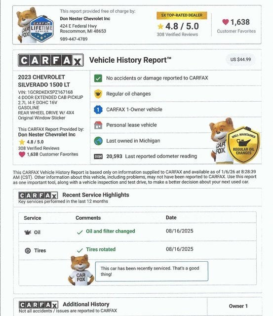 2023 Chevrolet Silverado 1500 LT (2FL)