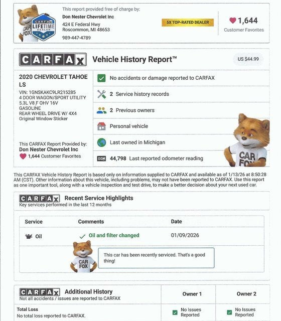 2020 Chevrolet Tahoe LS