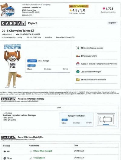 2018 Chevrolet Tahoe LT