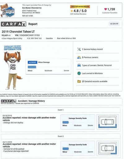 2019 Chevrolet Tahoe LT