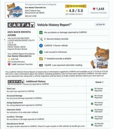 2025 Buick Envista Avenir