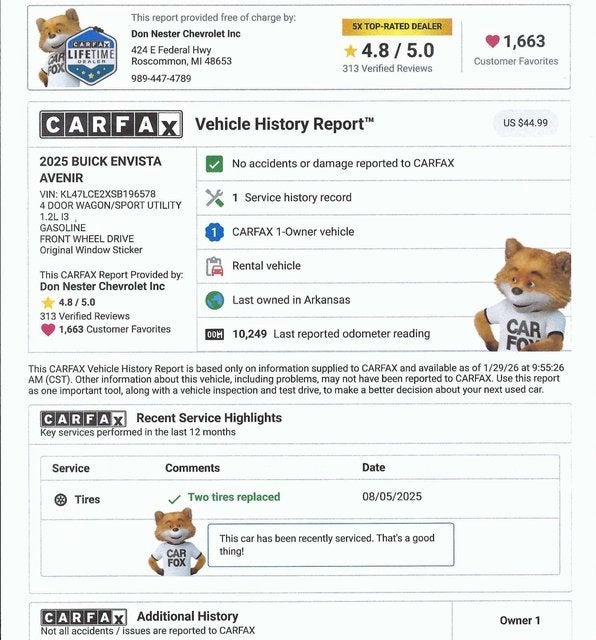 2025 Buick Envista Avenir