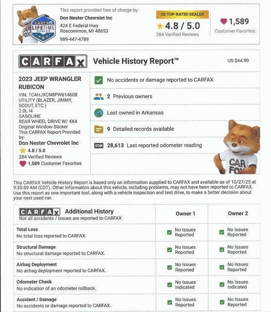 2023 Jeep Wrangler Rubicon