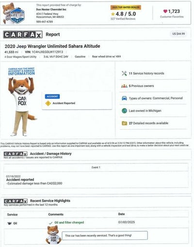 2020 Jeep Wrangler Unlimited Sahara