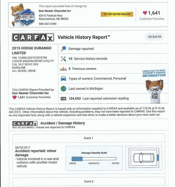 2015 Dodge Durango Limited