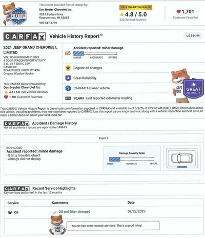 2021 Jeep Grand Cherokee L Limited 4x4