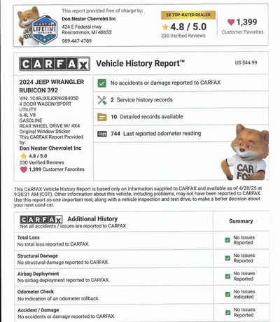 2024 Jeep Wrangler Rubicon 392