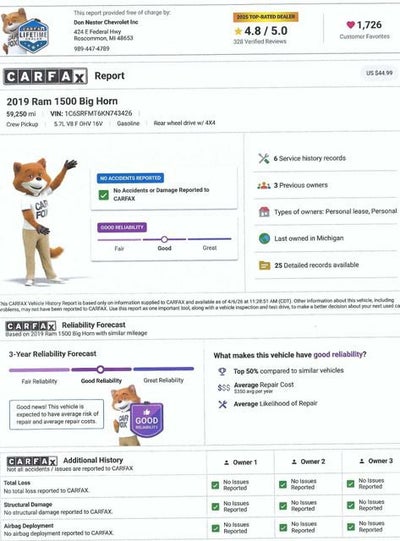 2019 RAM 1500 Big Horn/Lone Star
