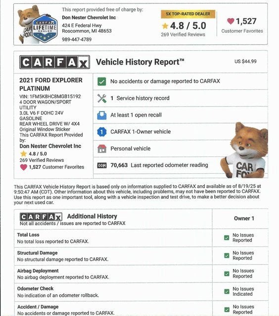 2021 Ford Explorer Platinum