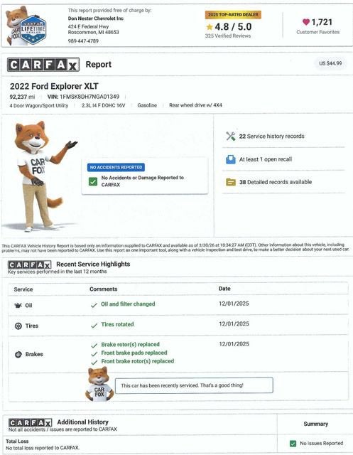 2022 Ford Explorer XLT