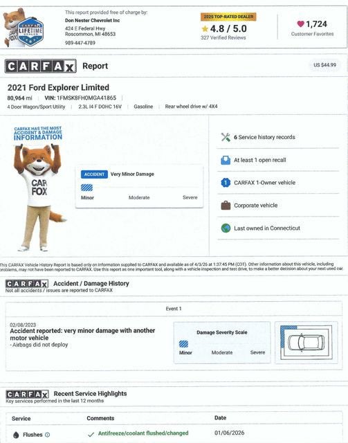 2021 Ford Explorer Limited