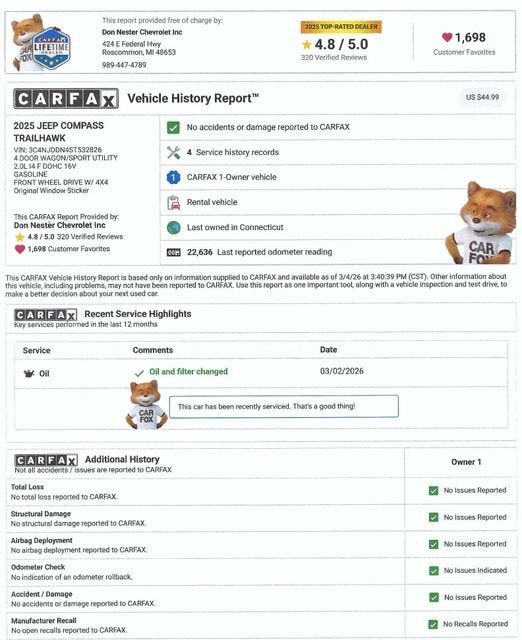 2025 Jeep Compass Trailhawk 4x4