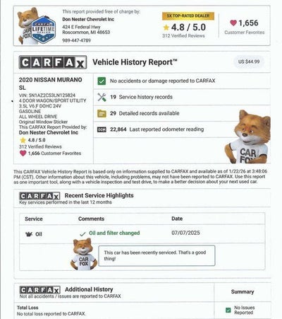 2020 Nissan Murano SL