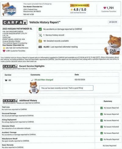 2023 Nissan Pathfinder SL
