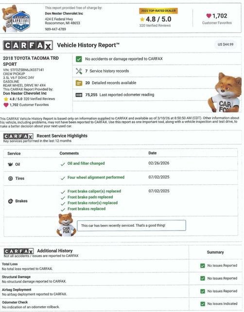 2018 Toyota Tacoma SR5