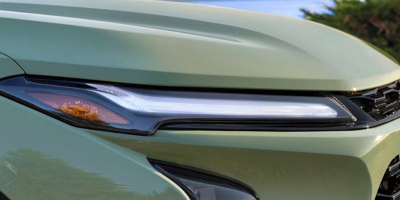 The 2025 Chevy Trax headlight.